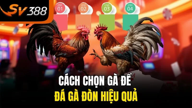 Cách chọn gà để đá gà đòn hiệu quả